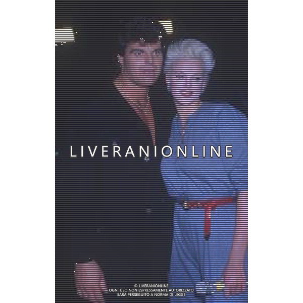 DIAP-RETROSPETTIVA BRIGITTE NIELSEN ATTRICE  NELLA FOTO BRIGITTE NIELSEN NELL\'ANNO 1988 A MILANO AG ALDO LIVERANI SAS