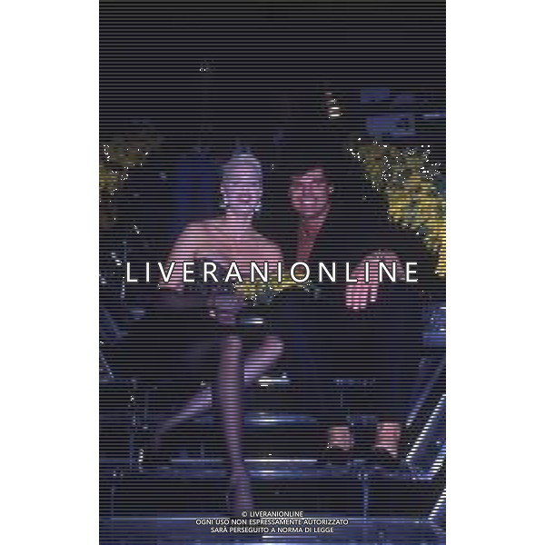 DIAP-RETROSPETTIVA BRIGITTE NIELSEN ATTRICE  NELLA FOTO BRIGITTE NIELSEN NELL\'ANNO 1988 A MILANO AG ALDO LIVERANI SAS