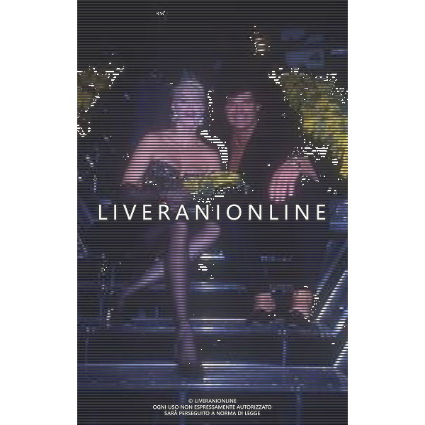 DIAP-RETROSPETTIVA BRIGITTE NIELSEN ATTRICE  NELLA FOTO BRIGITTE NIELSEN NELL\'ANNO 1988 A MILANO AG ALDO LIVERANI SAS