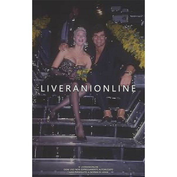DIAP-RETROSPETTIVA BRIGITTE NIELSEN ATTRICE  NELLA FOTO BRIGITTE NIELSEN NELL\'ANNO 1988 A MILANO AG ALDO LIVERANI SAS