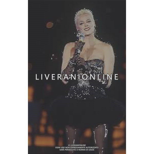 DIAP-RETROSPETTIVA BRIGITTE NIELSEN ATTRICE  NELLA FOTO BRIGITTE NIELSEN NELL\'ANNO 1988 A MILANO AG ALDO LIVERANI SAS