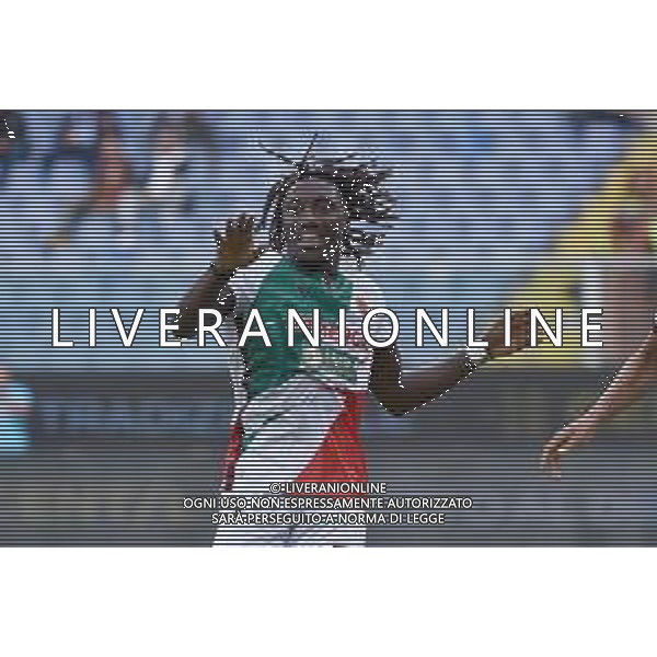 TVRG Genoa vs Reggiana nella foto Muhamed Varela Djamanca (Reggiana) esulta dopo il gol dell\'1 a 0 Genova 01-11-2023 Stadio Luigi Ferraris - Marassi Coppa Italia Frecciarossa - 16mi di finale foto Roberto Garavaglia/ag. Aldo Liverani sas/AGENZIA ALDO LIVERANI SAS