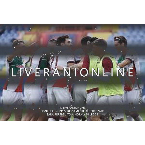 TVRG Genoa vs Reggiana nella foto esultanza Reggiana dopo il gol dell\'1 a 0 Genova 01-11-2023 Stadio Luigi Ferraris - Marassi Coppa Italia Frecciarossa - 16mi di finale foto Roberto Garavaglia/ag. Aldo Liverani sas/AGENZIA ALDO LIVERANI SAS