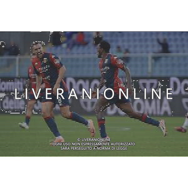 TVRG Genoa vs Reggiana nella foto Kevin Strootman (Genoa) e Ridgeciano Haps (Genoa) esultno dopo il gol dell\'1 a 1 Genova 01-11-2023 Stadio Luigi Ferraris - Marassi Coppa Italia Frecciarossa - 16mi di finale foto Roberto Garavaglia/ag. Aldo Liverani sas/AGENZIA ALDO LIVERANI SAS