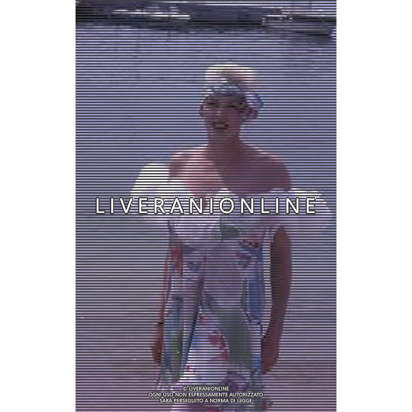 DIAP-RETROSPETTIVA BRIGITTE NIELSEN ATTRICE NELLA FOTO BRIGITTE NIELSEN NELL\'ANNO 1991 A VENEZIA AG ALDO LIVERANI SAS  