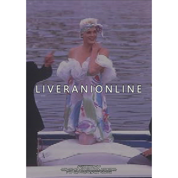 DIAP-RETROSPETTIVA BRIGITTE NIELSEN ATTRICE NELLA FOTO BRIGITTE NIELSEN NELL\'ANNO 1991 A VENEZIA AG ALDO LIVERANI SAS  