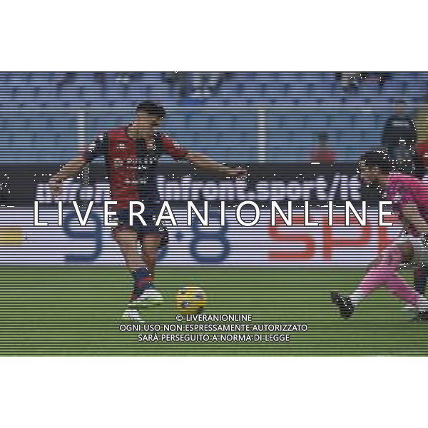 TVRG Genoa vs Reggiana nella foto Pablo Ignacio Galdames (Genoa) occasione da gol parata da Giacomo Satalino (Reggiana) Genova 01-11-2023 Stadio Luigi Ferraris - Marassi Coppa Italia Frecciarossa - 16mi di finale foto Roberto Garavaglia/ag. Aldo Liverani sas/AGENZIA ALDO LIVERANI SAS