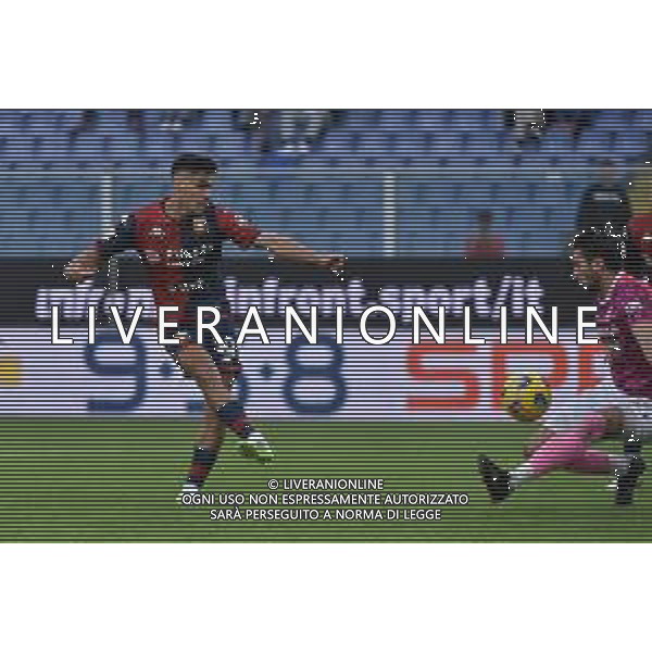 TVRG Genoa vs Reggiana nella foto Pablo Ignacio Galdames (Genoa) occasione da gol parata da Giacomo Satalino (Reggiana) Genova 01-11-2023 Stadio Luigi Ferraris - Marassi Coppa Italia Frecciarossa - 16mi di finale foto Roberto Garavaglia/ag. Aldo Liverani sas/AGENZIA ALDO LIVERANI SAS