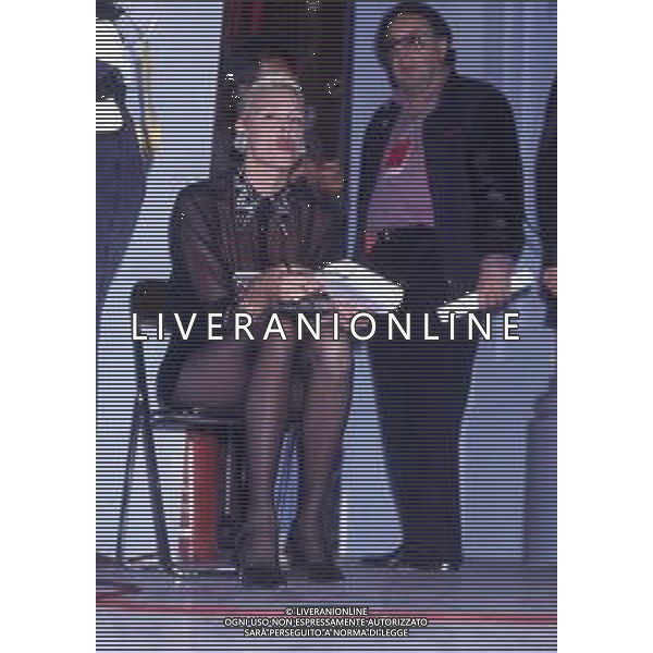 DIAP-RETROSPETTIVA BRIGITTE NIELSEN ATTRICE NELLA FOTO BRIGITTE NIELSEN NELL\'ANNO 1992 A SANREMO AG ALDO LIVERANI SAS  