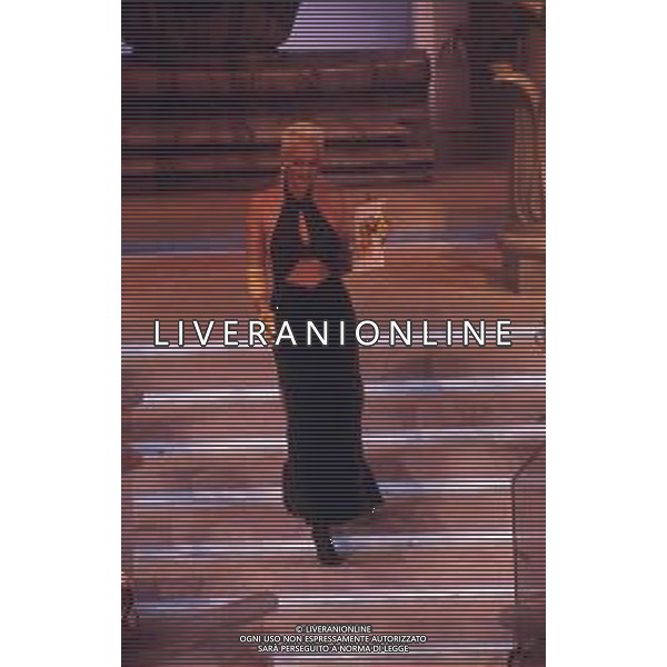 DIAP-RETROSPETTIVA BRIGITTE NIELSEN ATTRICE NELLA FOTO BRIGITTE NIELSEN NELL\'ANNO 1992 A SANREMO AG ALDO LIVERANI SAS  