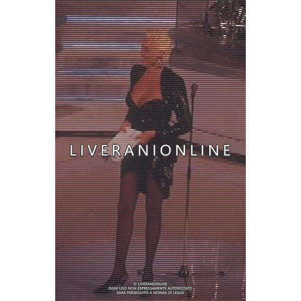 DIAP-RETROSPETTIVA BRIGITTE NIELSEN ATTRICE NELLA FOTO BRIGITTE NIELSEN NELL\'ANNO 1992 A SANREMO AG ALDO LIVERANI SAS  