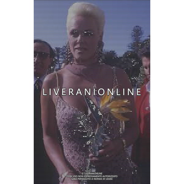 DIAP-RETROSPETTIVA BRIGITTE NIELSEN ATTRICE NELLA FOTO BRIGITTE NIELSEN NELL\'ANNO 1992 A SANREMO AG ALDO LIVERANI SAS  