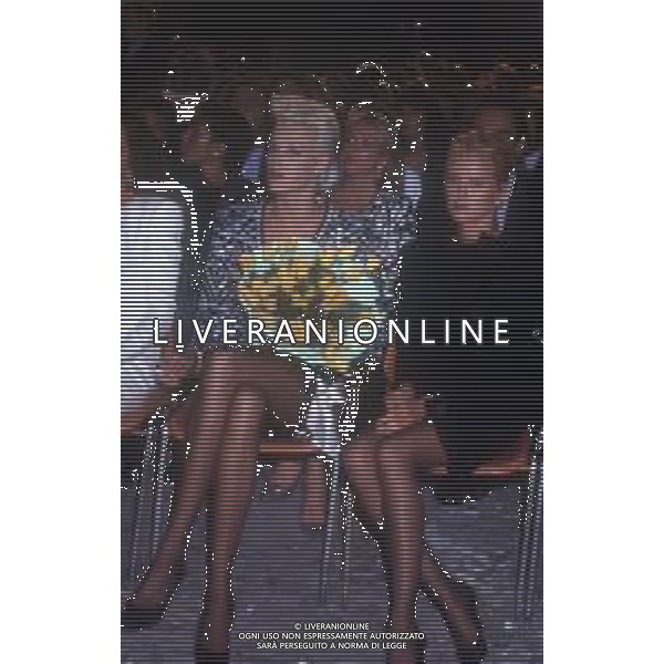 DIAP-RETROSPETTIVA BRIGITTE NIELSEN ATTRICE NELLA FOTO BRIGITTE NIELSEN A MILANO A UNA SFILATA DI MODA AG ALDO LIVERANI SAS 