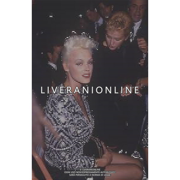 DIAP-RETROSPETTIVA BRIGITTE NIELSEN ATTRICE NELLA FOTO BRIGITTE NIELSEN A MILANO A UNA SFILATA DI MODA AG ALDO LIVERANI SAS 