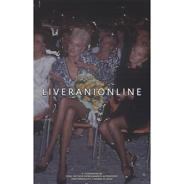 DIAP-RETROSPETTIVA BRIGITTE NIELSEN ATTRICE NELLA FOTO BRIGITTE NIELSEN A MILANO A UNA SFILATA DI MODA AG ALDO LIVERANI SAS 