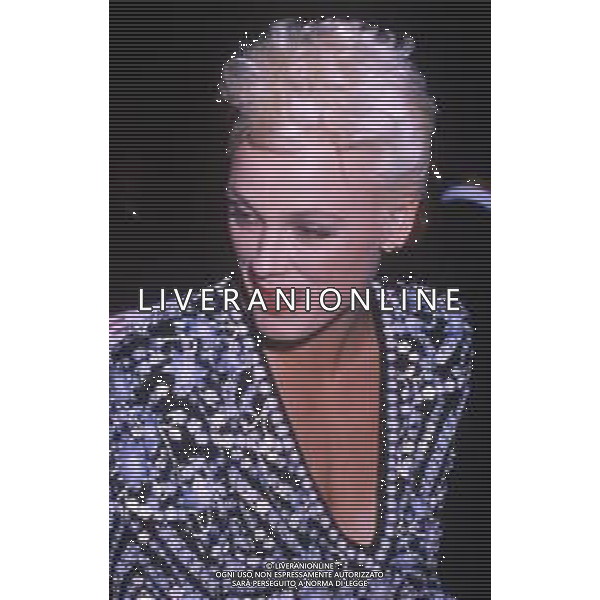 DIAP-RETROSPETTIVA BRIGITTE NIELSEN ATTRICE NELLA FOTO BRIGITTE NIELSEN A MILANO A UNA SFILATA DI MODA AG ALDO LIVERANI SAS 