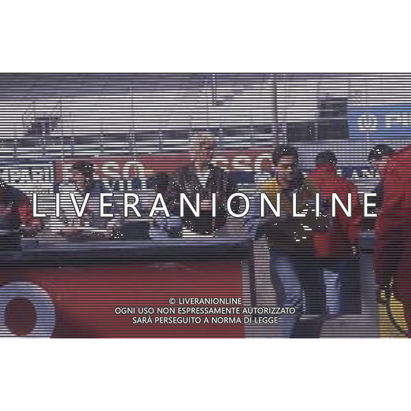 DIAP-RETROSPETTIVA BRIGITTE NIELSEN ATTRICE NELLA FOTO BRIGITTE NIELSEN ALL\'AUTODROMO DI MONZA PER LA GARA AUTOMOBILISTICA DEL MARITO RAOUL MEYER AG ALDO LIVERANI SAS 