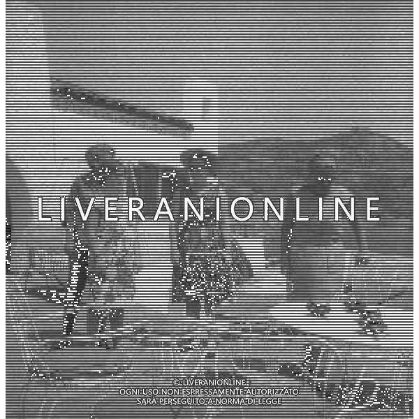 NEG-25-07-1964 PORTO ERCOLE-VILLA ELEFANTE LA RESIDENZA DEI REALI D\'OLANDA NELLA FOTO LA REGINA GIULIANA D\'OLANDA CON IL MARITO BERNARDO E LE FIGLIE FOTO SANDRO VESPASIANI-AG ALDO LIVERANI SAS