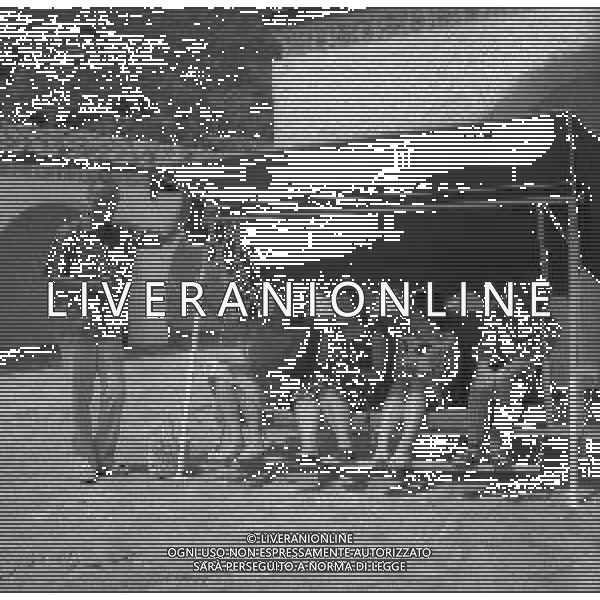 NEG-25-07-1964 PORTO ERCOLE-VILLA ELEFANTE LA RESIDENZA DEI REALI D\'OLANDA NELLA FOTO LA REGINA GIULIANA D\'OLANDA CON IL MARITO BERNARDO E LE FIGLIE FOTO SANDRO VESPASIANI-AG ALDO LIVERANI SAS