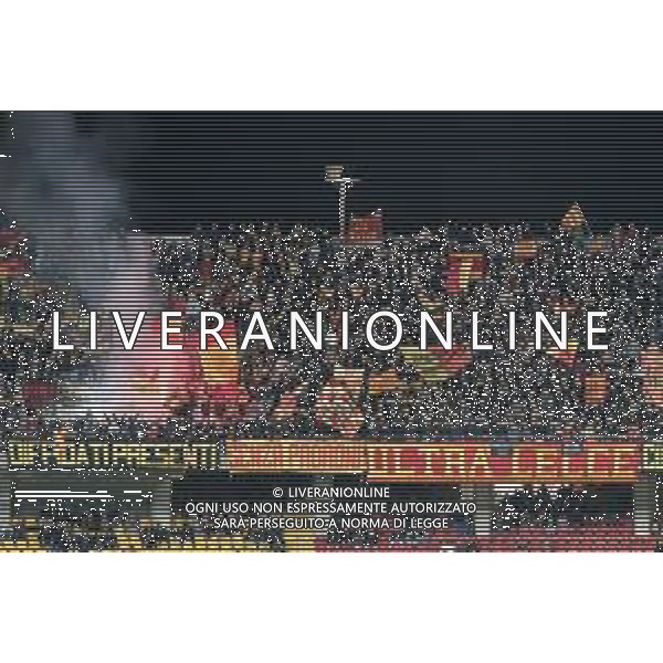 Supporters of US Lecce during the Coppa Italia round of 16 match between US Lecce and Parma Calcio on November 1, 2023 at Via del Mare Stadium in Lecce, Italy. Photo by Emmanuele Mastrodonato/ag. Aldo Liverani sas