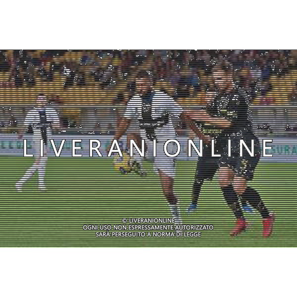 Gabriel Charpentier of Parma Calcio and Marin Pongracic of US Lecce during the Coppa Italia round of 16 match between US Lecce and Parma Calcio on November 1, 2023 at Via del Mare Stadium in Lecce, Italy. Photo by Emmanuele Mastrodonato/ag. Aldo Liverani sas