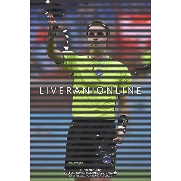 TVRG Genoa vs Reggiana nella foto l\'arbitro Alberto Santoro di Messina Genova 01-11-2023 Stadio Luigi Ferraris - Marassi Coppa Italia Frecciarossa - 16mi di finale foto Roberto Garavaglia/ag. Aldo Liverani sas