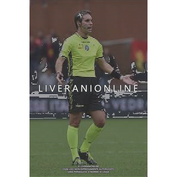 TVRG Genoa vs Reggiana nella foto l\'arbitro Alberto Santoro di Messina Genova 01-11-2023 Stadio Luigi Ferraris - Marassi Coppa Italia Frecciarossa - 16mi di finale foto Roberto Garavaglia/ag. Aldo Liverani sas