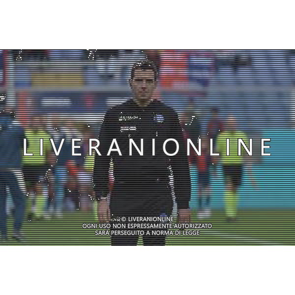 TVRG Genoa vs Reggiana nella foto l\'arbitro Davide Ghersini di Genova Genova 01-11-2023 Stadio Luigi Ferraris - Marassi Coppa Italia Frecciarossa - 16mi di finale foto Roberto Garavaglia/ag. Aldo Liverani sas