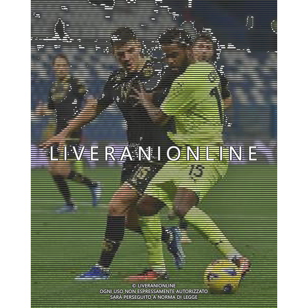 TVRG Sassuolo vs Spezia nella foto Niccolo\' Pietra (Spezia) e Emil Konradsen Ceide (Sassuolo) Reggio Emilia 02-11-2023 Mapei Stadium - Stadio Città del Tricolore Coppa Italia Frecciarossa - 16mi di finale foto Roberto Garavaglia/ag. Aldo Liverani sas/AGENZIA ALDO LIVERANI SAS