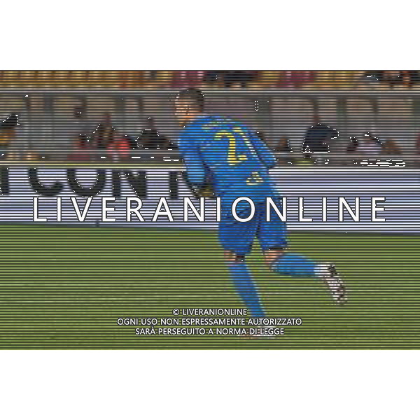 Federico Brancolini of US Lecce during the Coppa Italia round of 16 match between US Lecce and Parma Calcio on November 1, 2023 at Via del Mare Stadium in Lecce, Italy. Photo by Emmanuele Mastrodonato/ag. Aldo Liverani sas