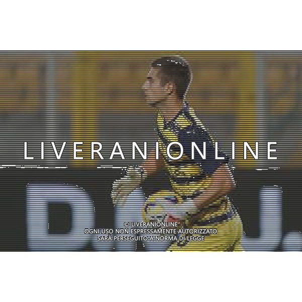 Edoardo Corvi of Parma Calcio during the Coppa Italia round of 16 match between US Lecce and Parma Calcio on November 1, 2023 at Via del Mare Stadium in Lecce, Italy. Photo by Emmanuele Mastrodonato/ag. Aldo Liverani sas