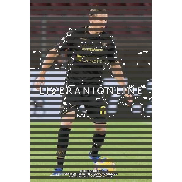 Federico Baschirotto of US Lecce during the Coppa Italia round of 16 match between US Lecce and Parma Calcio on November 1, 2023 at Via del Mare Stadium in Lecce, Italy. Photo by Emmanuele Mastrodonato/ag. Aldo Liverani sas