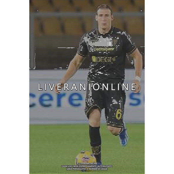 Federico Baschirotto of US Lecce during the Coppa Italia round of 16 match between US Lecce and Parma Calcio on November 1, 2023 at Via del Mare Stadium in Lecce, Italy. Photo by Emmanuele Mastrodonato/ag. Aldo Liverani sas
