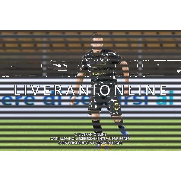 Federico Baschirotto of US Lecce during the Coppa Italia round of 16 match between US Lecce and Parma Calcio on November 1, 2023 at Via del Mare Stadium in Lecce, Italy. Photo by Emmanuele Mastrodonato/ag. Aldo Liverani sas