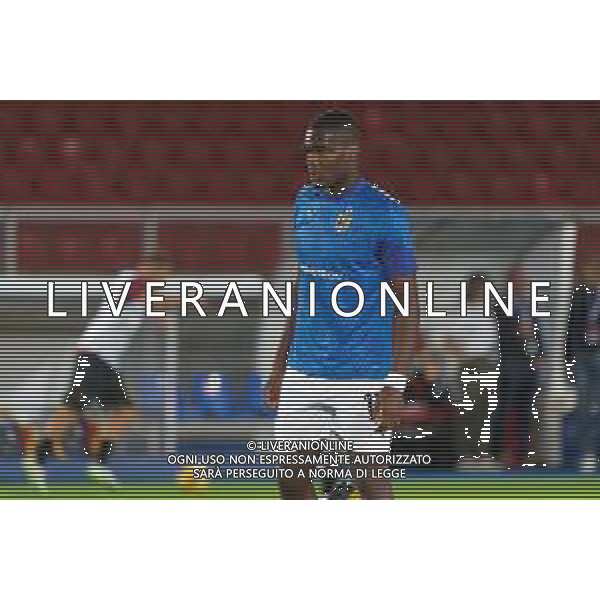 Ange-Yoan Bonny of Parma Calcio during the Coppa Italia round of 16 match between US Lecce and Parma Calcio on November 1, 2023 at Via del Mare Stadium in Lecce, Italy. Photo by Emmanuele Mastrodonato/ag. Aldo Liverani sas