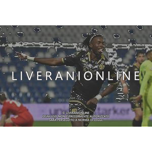 TVRG Sassuolo vs Spezia nella foto Rachid Kouda (Spezia) esulta dopo il gol dell\'1 a 0 ma la rete viene annullata per fuorigioco Reggio Emilia 02-11-2023 Mapei Stadium - Stadio Città del Tricolore Coppa Italia Frecciarossa - 16mi di finale foto Roberto Garavaglia/ag. Aldo Liverani sas/AGENZIA ALDO LIVERANI SAS