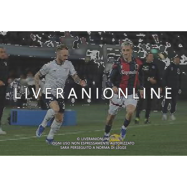 Bologna vs Lazio - Campionato Serie A TIM - 11 giornata - Stadio Renato Dall\'Ara - Bologna 03-11-2023 nella foto Manuel Lazzari e Alexis Saelemaekers ©Federico Gaetano / AGENZIA ALDO LIVERANI SAS