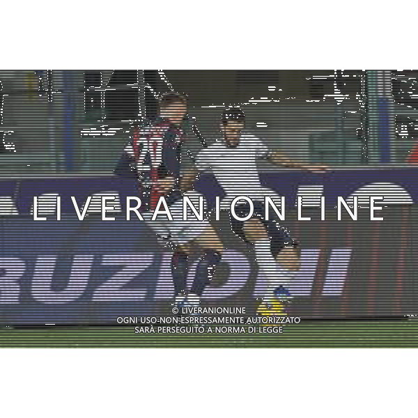 Bologna vs Lazio - Campionato Serie A TIM - 11 giornata - Stadio Renato Dall\'Ara - Bologna 03-11-2023 nella foto Aebischer e Luis Alberto ©Federico Gaetano / AGENZIA ALDO LIVERANI SAS