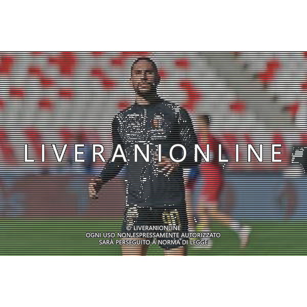 Pedro Mendes of Ascoli Calcio warms up during the Italian Serie B match SSC Bari vs Ascoli Calcio on November 4, 2023 at the San Nicola stadium in Bari, Italy. Photo by Emmanuele Mastrodonato/ag. Aldo Liverani sas/AGENZIA ALDO LIVERANI SAS