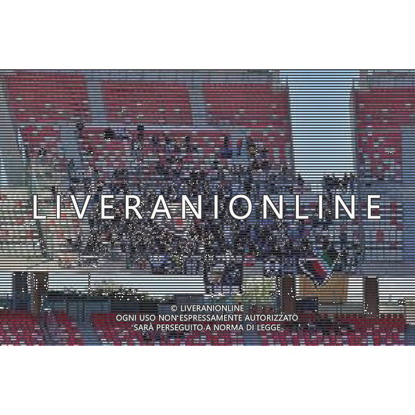 Supporters of Ascoli Calcio of Ascoli Calcio during the Italian Serie B match SSC Bari vs Ascoli Calcio on November 4, 2023 at the San Nicola stadium in Bari, Italy. Photo by Emmanuele Mastrodonato/ag. Aldo Liverani sas/AGENZIA ALDO LIVERANI SAS