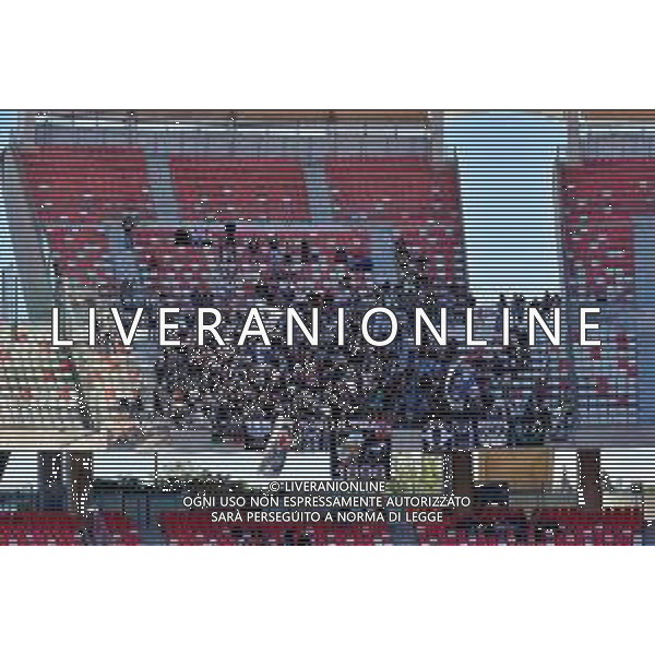 Supporters of Ascoli Calcio of Ascoli Calcio during the Italian Serie B match SSC Bari vs Ascoli Calcio on November 4, 2023 at the San Nicola stadium in Bari, Italy. Photo by Emmanuele Mastrodonato/ag. Aldo Liverani sas/AGENZIA ALDO LIVERANI SAS