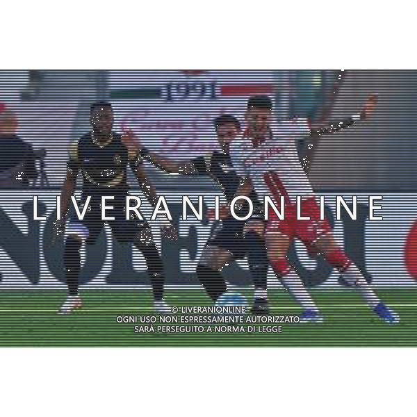 Marco Nasti of SSC Bari and Nicola Falasco of Ascoli Calcio during the Italian Serie B match SSC Bari vs Ascoli Calcio on November 4, 2023 at the San Nicola stadium in Bari, Italy. Photo by Emmanuele Mastrodonato/ag. Aldo Liverani sas