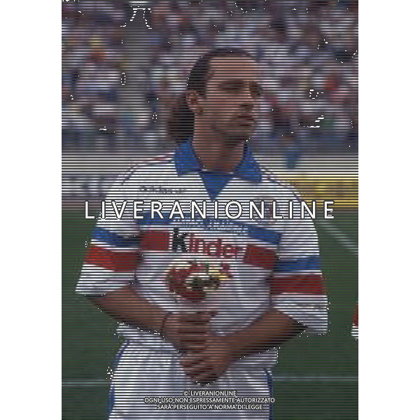 DIAP -RETROSPETTIVA EROS RAMAZZOTTI CANTANTE NELLA FOTO EROS RAMAZZOTTI CON LA NAZIONALE ITALIANA CANTANTI AG ALDO LIVERANI SAS 