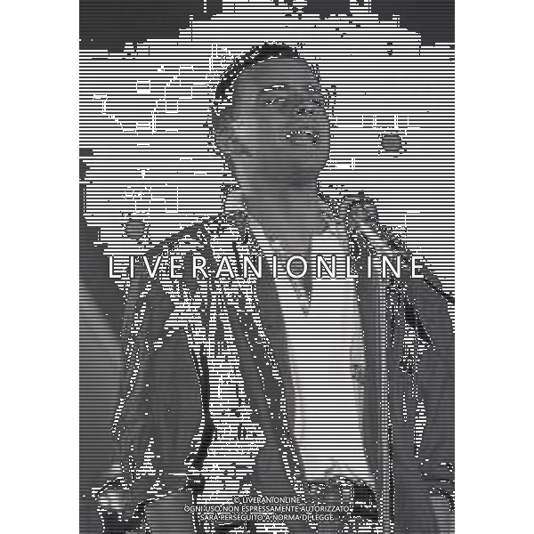 NEG-RETROSPETTIVA EROS RAMAZZOTTI CANTANTE NELLA FOTO EROS RAMAZZOTTI NELL\'ANNO 1986 A RIVA DEL GARDA AG ALDO LIVERANI SAS