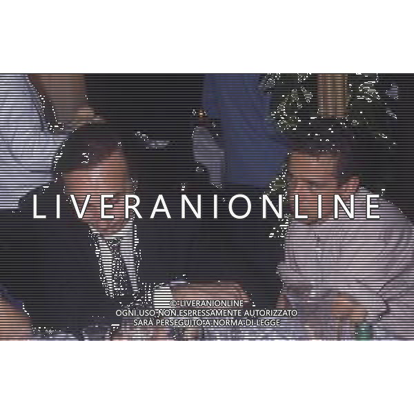 DIAP-RETROSPETTIVA EROS RAMAZZOTTI CANTANTE NELLA FOTO EROS RAMAZZOTTI NELL\'ANNO 1986 CON PIPPO BAUDO AG ALDO LIVERANI SAS  