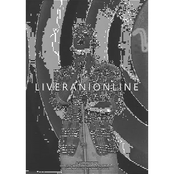 NEG-RETROSPETTIVA EROS RAMAZZOTTI CANTANTE NELLA FOTO EROS RAMAZZOTTI NELL\'ANNO 1986 A SAINT VINCENT AG ALDO LIVERANI SAS 