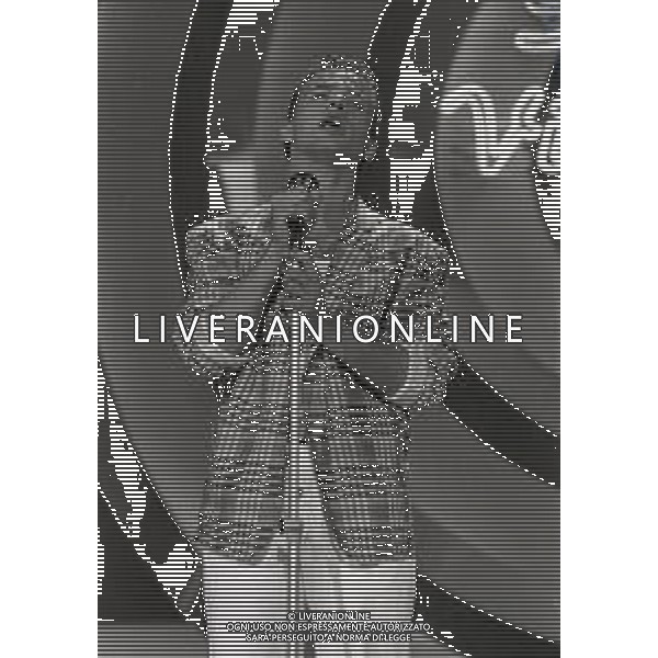 NEG-RETROSPETTIVA EROS RAMAZZOTTI CANTANTE NELLA FOTO EROS RAMAZZOTTI NELL\'ANNO 1986 A SAINT VINCENT AG ALDO LIVERANI SAS 