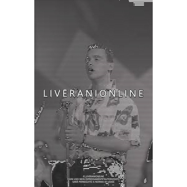 NEG-RETROSPETTIVA EROS RAMAZZOTTI CANTANTE NELLA FOTO EROS RAMAZZOTTI NELL\'ANNO 1986 A SAINT VINCENT AG ALDO LIVERANI SAS 