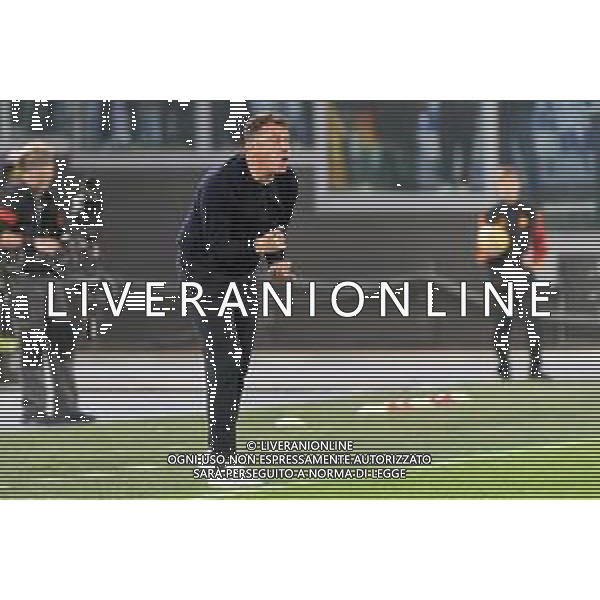 coach Roberto D’Aversa of US Lecce during the Italian soccer Serie A match AS Roma vs US Lecce on November 5, 2023 at Olympic Stadium in Rome, Italy. Photo by Emmanuele Mastrodonato/ag. Aldo Liverani sas