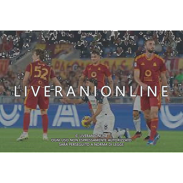 Hamza Rafia of US Lecce protests during the Italian soccer Serie A match AS Roma vs US Lecce on November 5, 2023 at Olympic Stadium in Rome, Italy. Photo by Emmanuele Mastrodonato/ag. Aldo Liverani sas